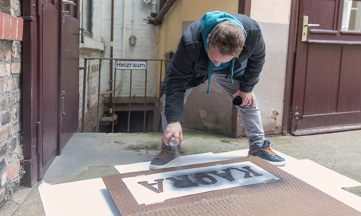 Schild Schablone 2