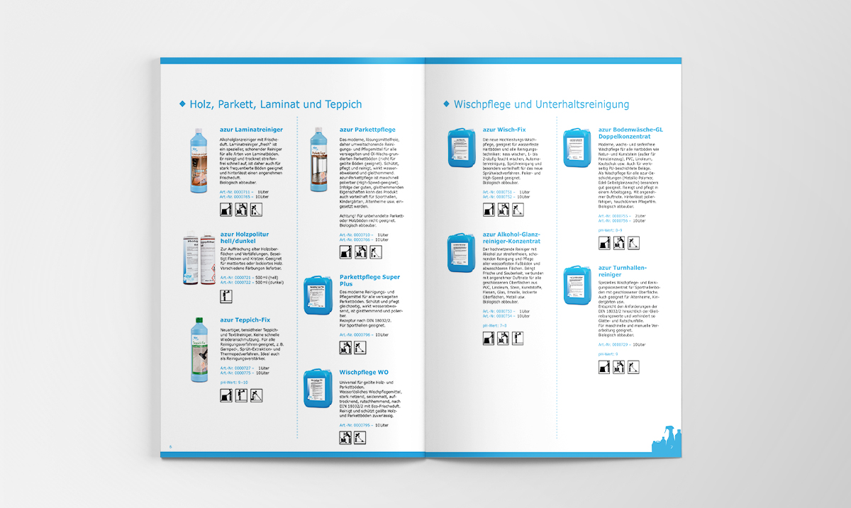 Katalog offen Produktübersicht