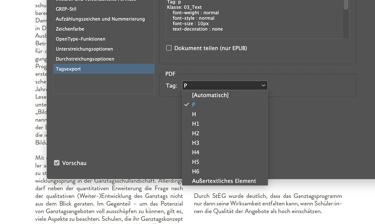 DIPF In Artikel Tags neu