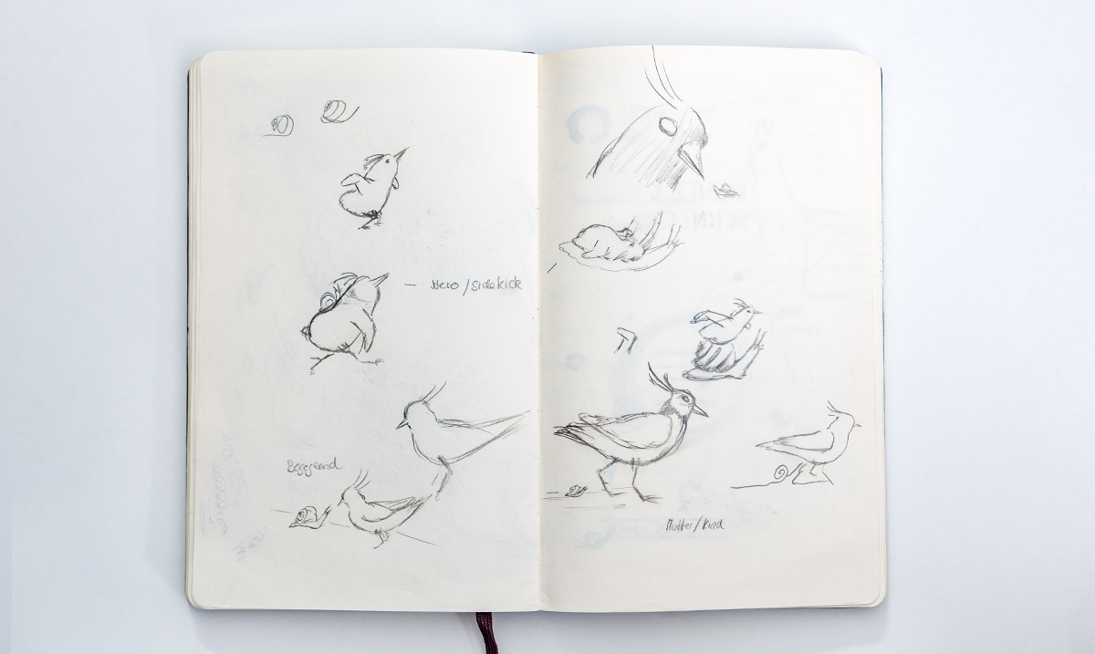 Kiebitz und Schneck _ Sketch 2