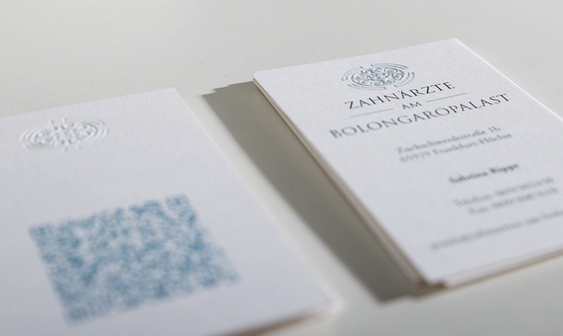 Corporate Design für die Zahnärzte am Bolongaropalast