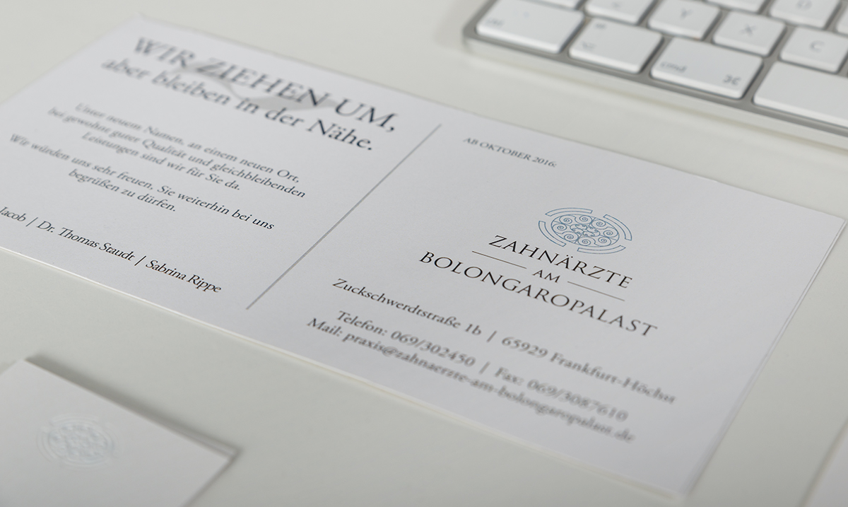 Umzug Flyer Zahnärzte