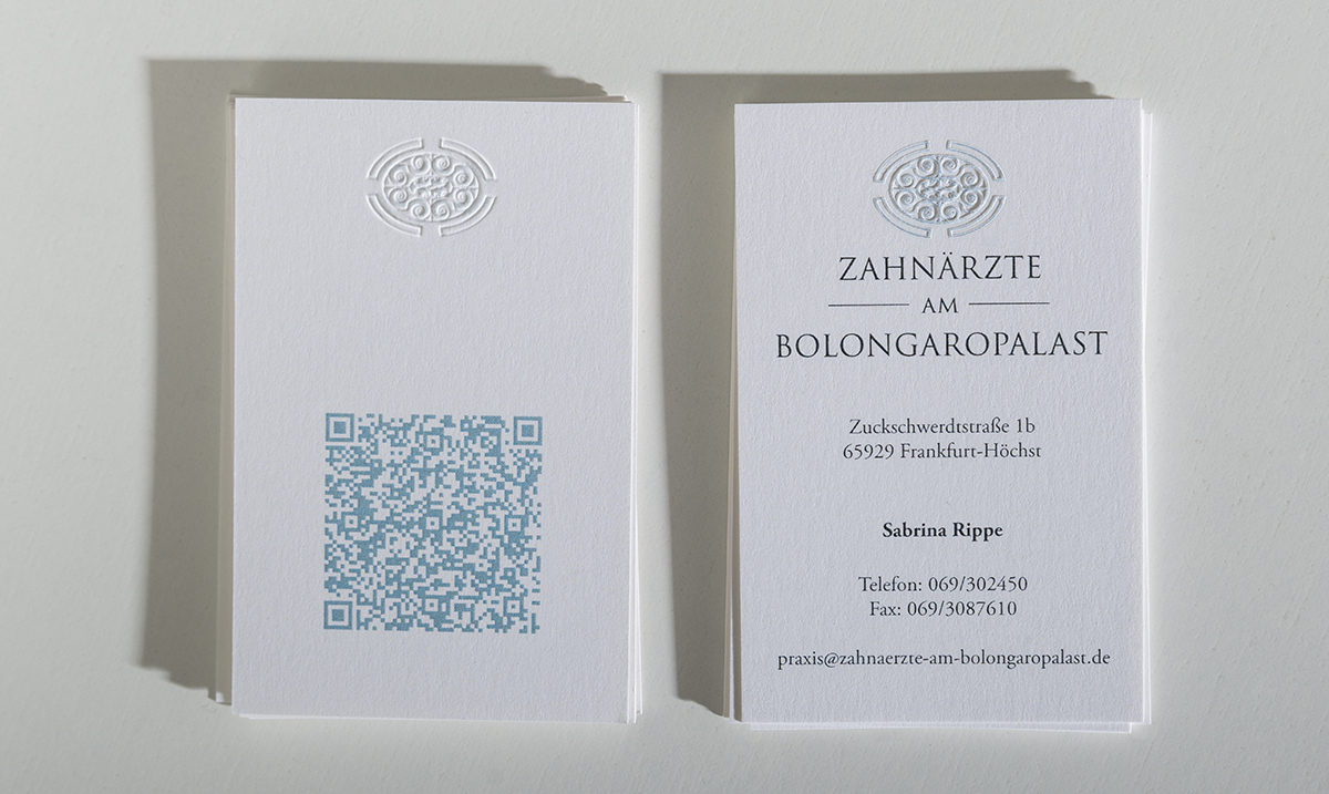 visitenkarten Übersicht Zahnärzte am Bolongaropalast