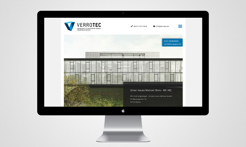 Webdesign / User-Experience-Design für Ingenieurbüro